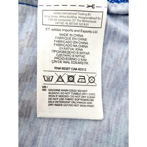 NEW! Adidas Originals Big Trefoil Logo Tee Shirt Royal Blue SZ M - Picture 12 of 13